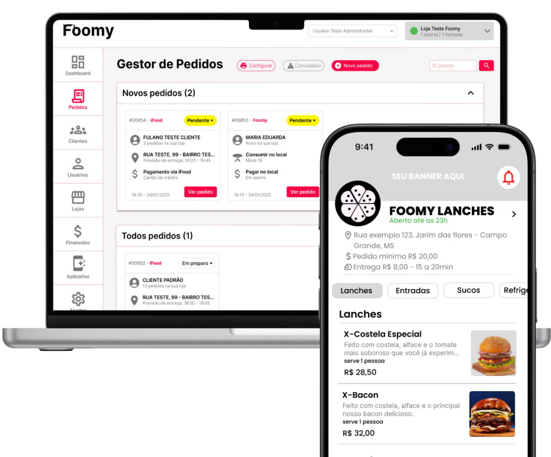 sistema de gestão de restaurante